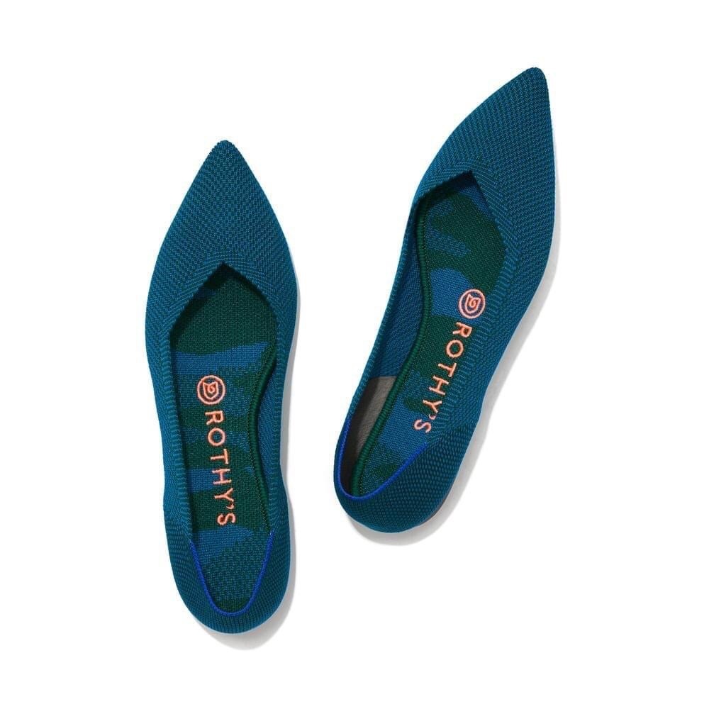 Rothy’s Deep Teal - Points - Size 8